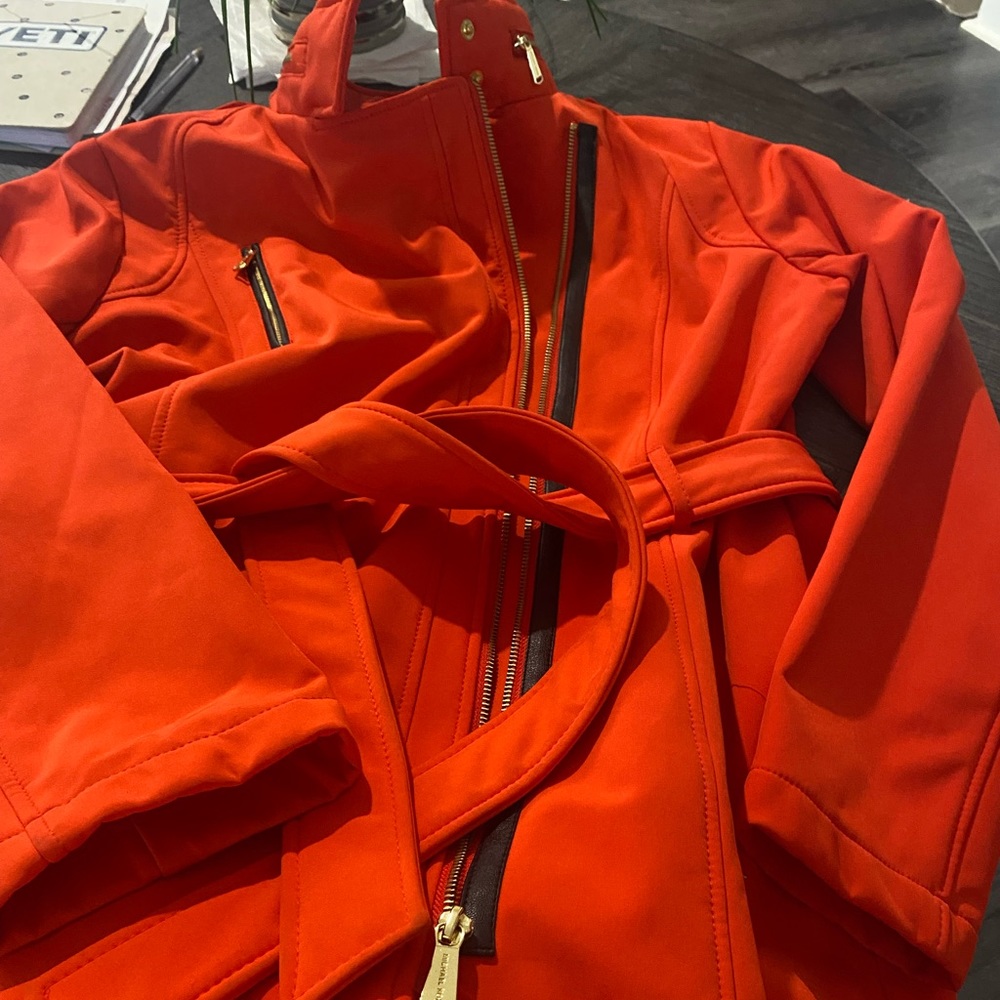 Michael Kors red coat. Never worn size L
